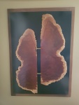 Bookmatched red mallee burl wall hanging