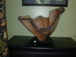 Mesquite scultped vessel #37